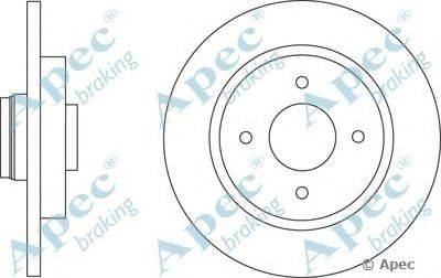 Тормозной диск APEC braking DSK2628