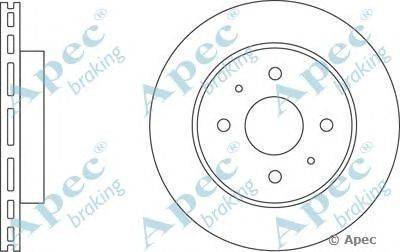 Тормозной диск APEC braking DSK2629