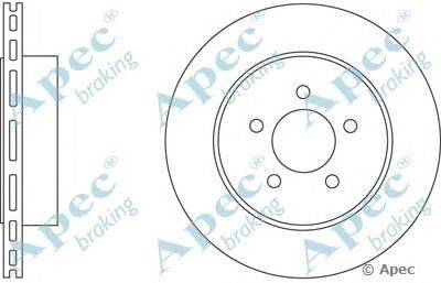 Тормозной диск APEC braking DSK2634