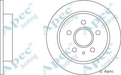 Тормозной диск APEC braking DSK2675