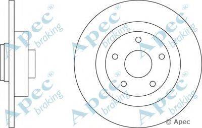 Тормозной диск APEC braking DSK2680