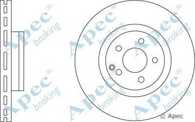 Тормозной диск APEC braking DSK2682