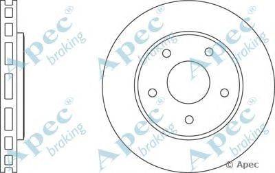Тормозной диск APEC braking DSK2686