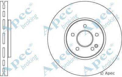 Тормозной диск APEC braking DSK2725