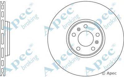 Тормозной диск APEC braking DSK2734