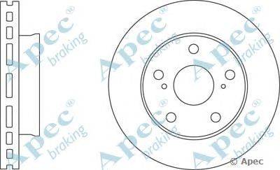 Тормозной диск APEC braking DSK2768