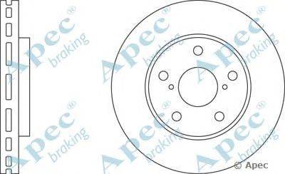 Тормозной диск APEC braking DSK364