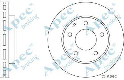 Тормозной диск APEC braking DSK524