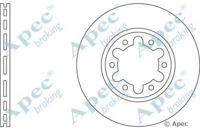 Тормозной диск APEC braking DSK529
