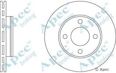 Тормозной диск APEC braking DSK547