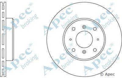 Тормозной диск APEC braking DSK555
