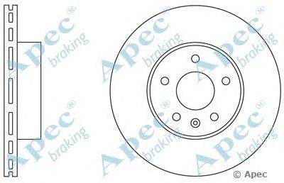Тормозной диск APEC braking DSK556