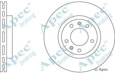 Тормозной диск APEC braking DSK557