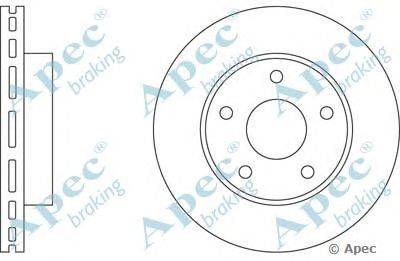 Тормозной диск APEC braking DSK570