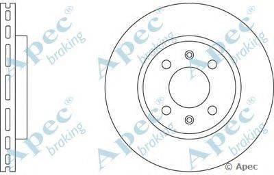 Тормозной диск APEC braking DSK573