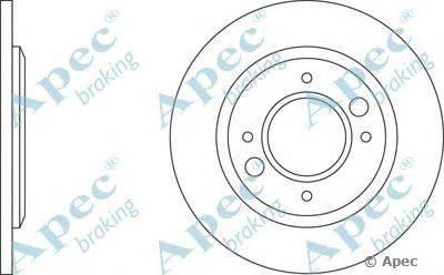 Тормозной диск APEC braking DSK594