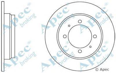 Тормозной диск APEC braking DSK606