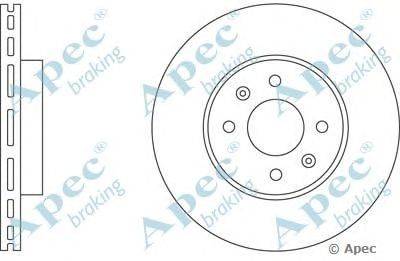 Тормозной диск APEC braking DSK608