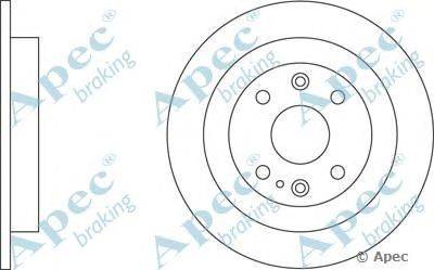 Тормозной диск APEC braking DSK623