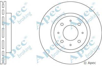 Тормозной диск APEC braking DSK625