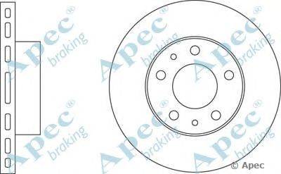 Тормозной диск APEC braking DSK644
