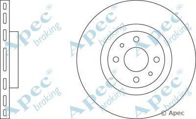 Тормозной диск APEC braking DSK651