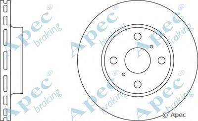 Тормозной диск APEC braking DSK657