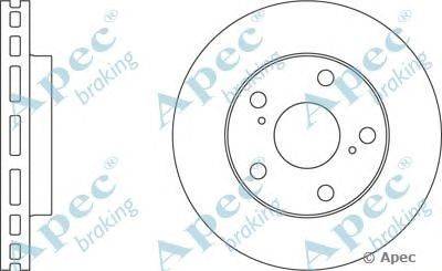 Тормозной диск APEC braking DSK661