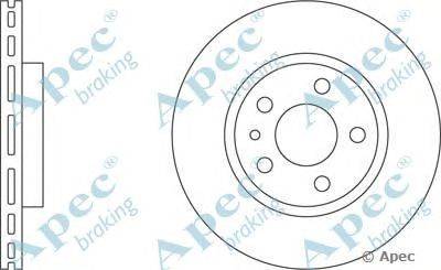 Тормозной диск APEC braking DSK666