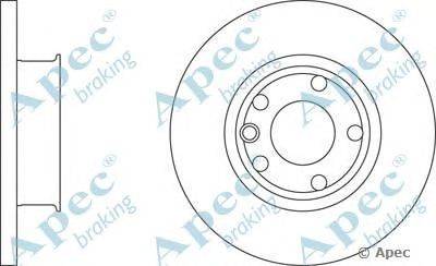 Тормозной диск APEC braking DSK722
