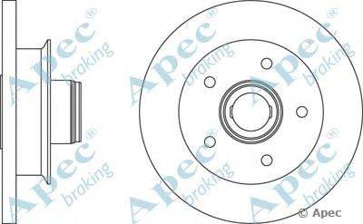 Тормозной диск APEC braking DSK754