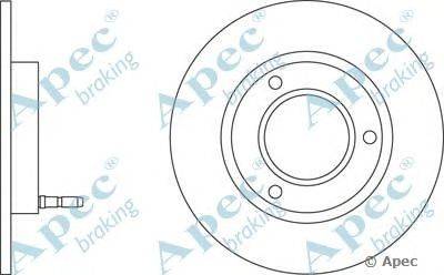 Тормозной диск APEC braking DSK760