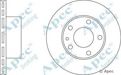 Тормозной диск APEC braking DSK780