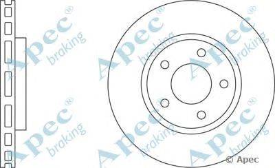 Тормозной диск APEC braking DSK972