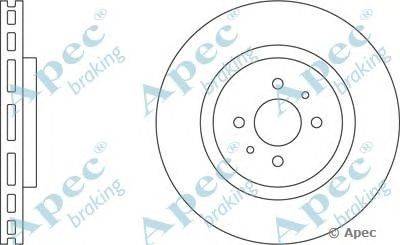 Тормозной диск APEC braking DSK975