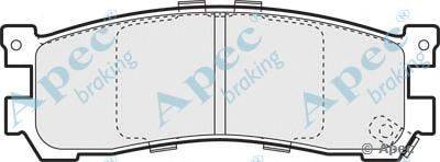 Комплект тормозных колодок, дисковый тормоз APEC braking PAD1067