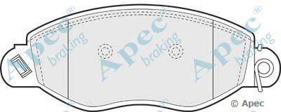 Комплект тормозных колодок, дисковый тормоз APEC braking PAD1183