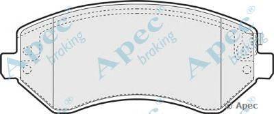 Комплект тормозных колодок, дисковый тормоз APEC braking PAD1267