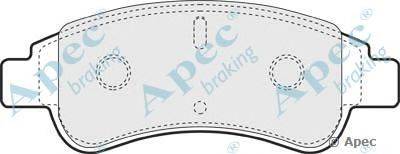 Комплект тормозных колодок, дисковый тормоз APEC braking PAD1269