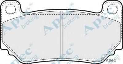 Комплект тормозных колодок, дисковый тормоз APEC braking PAD1346