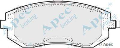 Комплект тормозных колодок, дисковый тормоз APEC braking PAD1362