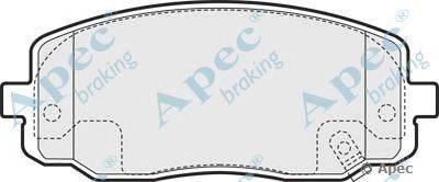 Комплект тормозных колодок, дисковый тормоз APEC braking PAD1458