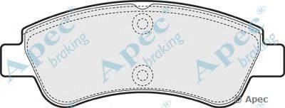 Комплект тормозных колодок, дисковый тормоз APEC braking PAD1546