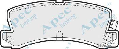Комплект тормозных колодок, дисковый тормоз APEC braking PAD580