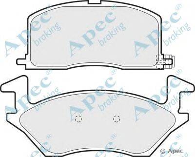Комплект тормозных колодок, дисковый тормоз APEC braking PAD720