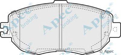 Комплект тормозных колодок, дисковый тормоз APEC braking PAD862