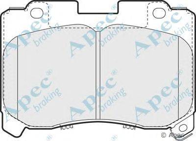 Комплект тормозных колодок, дисковый тормоз APEC braking PAD865