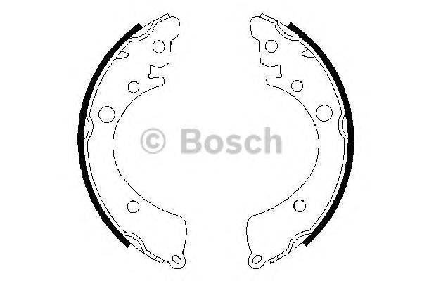 Комплект тормозных колодок BOSCH BS552