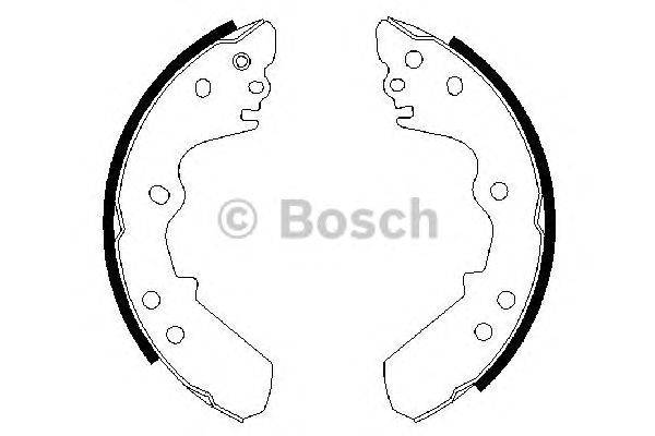 Комплект тормозных колодок BOSCH BS623