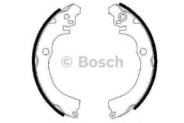 Комплект тормозных колодок BOSCH BS722